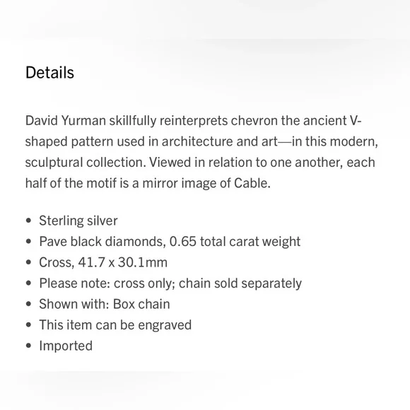 David Yurman Chevron Pendant - Picture 4 of 7
